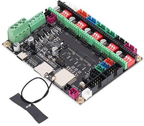 Riuulity Scheda Madre Stampante 3D Scheda di Controllo Ad Alta velocità a 32 Bit per Stampa 3D Avanzata, Include Cavo USB