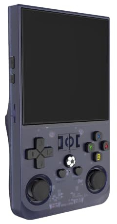 128GB R36MAX Console portatile per giochi con schermo HD da 4 pollici (Grigio)