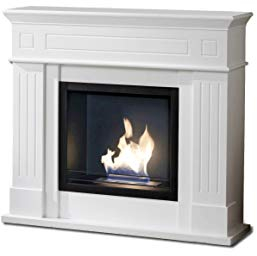 Design Twist Kamin Bio Ethanol Wand 1.5 L weiß