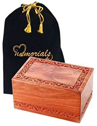 MEMORIALS 4U Große massiv Palisander Grenze gravierten Holzurne