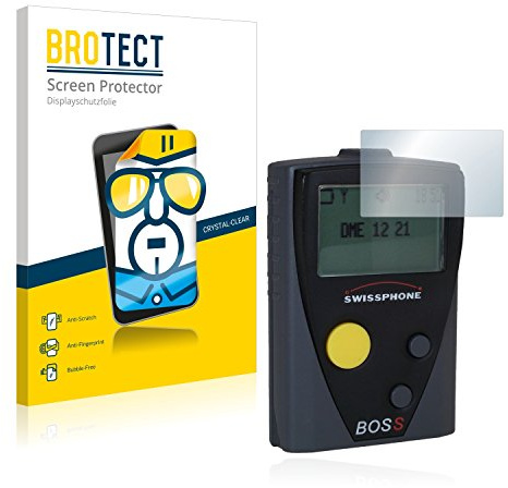 BROTECT (2 Stück Schutzfolie für Swissphone Boss 900 Displayschutz Folie Made in Germany, Ultra-Klar