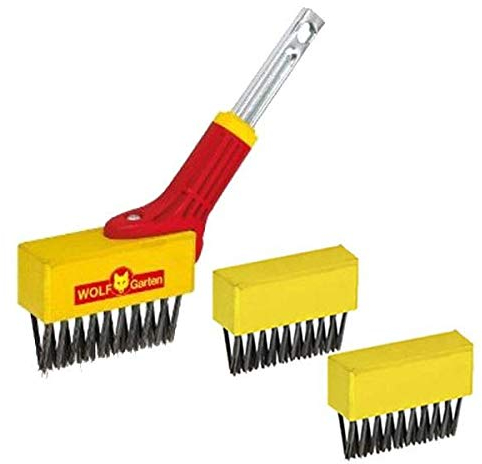 Wolf-Garten Patio Weeding Weed Moss Brush FBM Garden Multi Change 2 Extra Heads