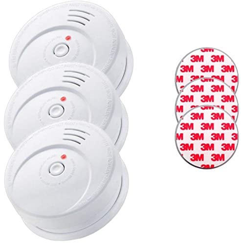 Jeising GS506 G 3er Set Rauchmelder/Brandmelder/ 10 Jahres Batterie KRIWAN zertifiziert EN14604 inkl. 3 x Magnetbefestigung Magnetopad