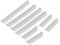 sourcingmap Plastic Car Door Edge Scratch Strip Protector 8 in 1 Clear