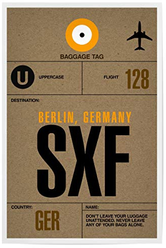 artboxONE Poster 30x20 cm Städte Airport Schönefeld hochwertiger Design Kunstdruck - Bild Flughafen Berlin Flughafen