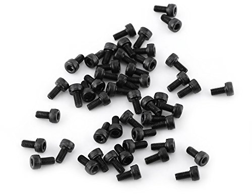 M3 Kit de Assortiment Vis Boulon Tête Cylindrique Six Pans Creux en Acier Allié M3 x 4-50mm(M3*6mm, Entièrement filetée-50pcs)