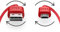 tizi flip – Micro-USB (15cm, rot), Daten- und Ladekabel mit doppelseitigen, reversiblen Steckern. Micro-USB- und USB-A-Stecker beidseitig steckbar.