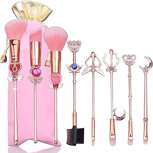 Schöne Cardcaptor Sakura Make-up Pinsel Set Cosmetic Foundation Lidschatten Pinsel Kits Make-up Werkzeug Metall Make-up Pinsel Freundin Geschenk