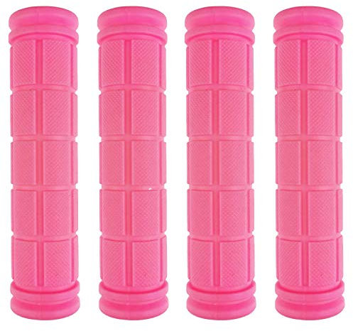 Zelerdo 2 paia di manopole per manubrio di bici (rosa)