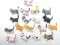 3D Cat Fridge Magnet, Cute Fridge Magnet Set, Fridge Magnet for Whiteboard, Card, Home Decoration, 9 Random Kitten