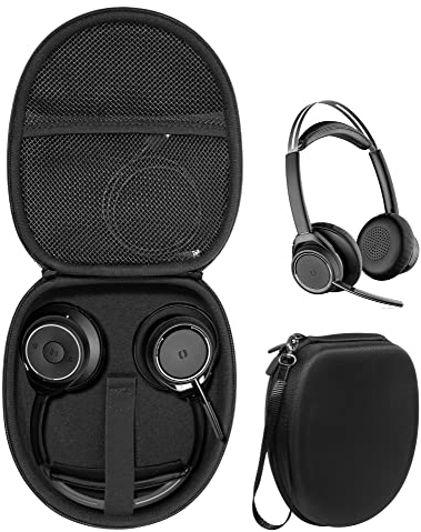 Alltravel Headset-Tasche für Plantronics Voyager Focus UC, Blackwire 3210, C3210, 5210, 5220, 3220; auch Jabra Evolve 65, 65UC, 40, 40 20 UC; H800, H820e, H390, H540, H650e, H50e, H50e 70