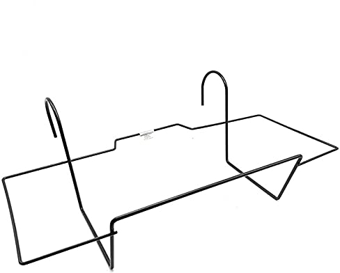 Acan Tradineur Support en métal pour jardinière de balcon 50 cm Support de pots et plantes pour parapets et balustrades avec crochets