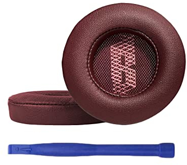 Aiivioll Ersatz Ohrpolster Kompatibel mit JBL Live 400BT Wireless Over-Ear-Kopfhörern Ohrpolster Headset Ohrpolster Protein PU-Leder-Ohrpolster Reparaturteile(Rot)