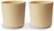 mushie Tasse pour enfants | Ensemble de 2 tasses de table réutilisables | Résistantes au lave-vaisselle et au micro-ondes | Facile à tenir pour l'enfant Fabriqué au Danemark | Pale Daffodil