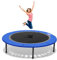 Jiubiaz Gartentrampolin Ø305cm Blau Trampolin Randabdeckung für Federabdeckung Gartentrampolin Jumper Trampolin-Randschutz 100% UV-beständig