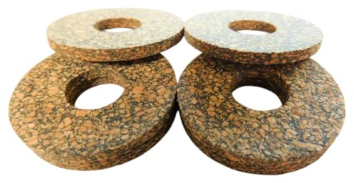 10 Stück Gummikork Unterlegscheiben M12 | Ø 35 mm x 14 mm x 3 mm | vibrationsdämpfend, rutschfest & langlebig | Dämpfungsscheiben für Möbel, Maschinen & Heimwerker