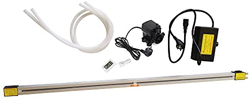Máquina de flexión de calor de 600 mm, acrílico, plástico y PVC, 800 W, calentador de calor, calentador ajustable, caja de luz, curvadora, con bomba de agua, 24 pulgadas