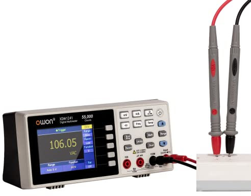 XDM1241 3.5 in LCD Multimeter Portable Desktop Digital Multimeter Multi Testers for Laboratories,Instruments and Factories(Built-in Batteries and Support DC 5V 2A)