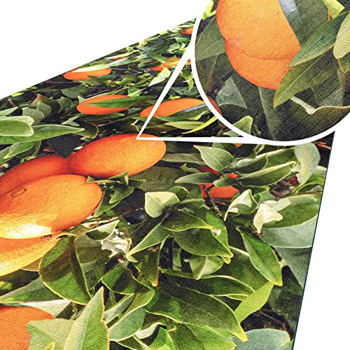 ANRO Küchenteppich Küchenläufer Teppich Läufer Küche abwischbar rutschfest Design Orangen 180 x 52cm