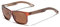 KINGSEVEN Marke Design TR90 + Walnuss Holz Handgemachte Sonnenbrille Männer Polarisierte Brillen Zubehör Sonnenbrille Verstärktes Scharnier (Braun)