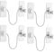 4Pcs Window Locks for UPVC Windows, YTOOK Adhesive No Drilling Window Restrictor with Key, Pet Window Safety Locks for Childproof, Easy to Install