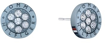 Tommy Hilfiger Jewelry Steckerohrringe für Damen aus Edelstahl mit Blauer Beschichtung mit Kristallen - 2780736