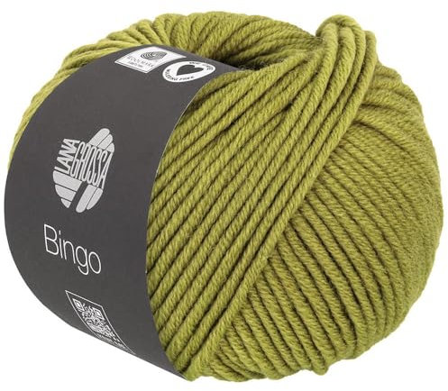 LANA GROSSA Bingo | Extrafeine Merinowolle waschmaschinenfest und filzfrei | Handstrickgarn aus 100% Schurwolle (Merino extrafein) | 50g Wolle zum Stricken & Häkeln | 80m Garn FB 766