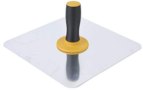 Plaster Board, 300x300mm Aluminum Plaster Mortar Boards Holder with Handle for Cement, Mortar, Drywall