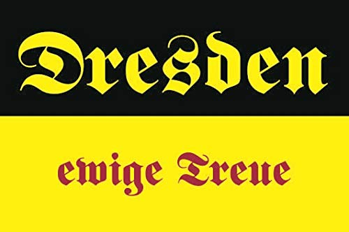 U24 Aufkleber Dresden ewige Treue Flagge Fahne 8 x 5 cm Autoaufkleber Sticker