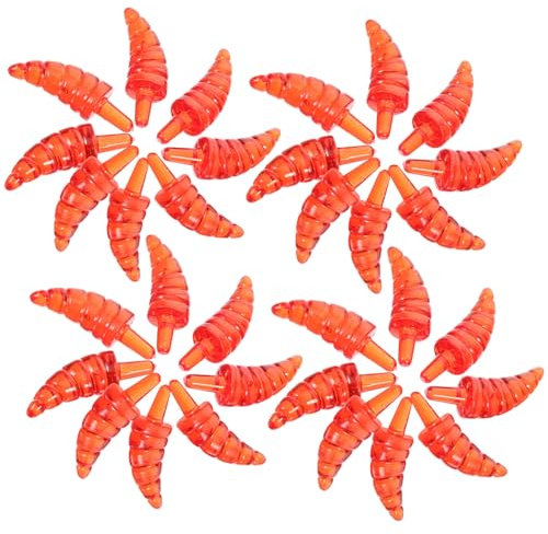 ifundom 100st Schneemannnase Aus Kunststoff Sicherheitsnasen Nase des Rote Schneemannnase DIY Olaf Schneemann Zubehör Selber Machen Weihnachtsdekoration Weihnachten Knopf Plastik Mini