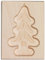 Teemando Produktbild Spekulatius-Form, Motiv Tanne, Springerle-Formen für Kekse mit Motiv, Plätzchen-Ausstecher, Holz-Model-Backform, 8cm, aus Holz