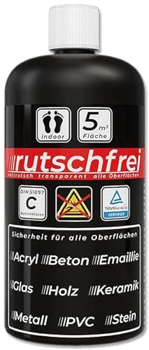 rutschfrei soft - transparente Antirutschbeschichtung für den Barfußbereich - Rutschschutz für Badewanne, Dusche, Fliese, Treppe, Holz, Terrasse und alle Oberflächen im Innen- und Außenbereich