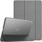 EasyAcc Funda Compatible con iPad 8 Generación/iPad 10.2 2020 2019 / iPad 7 Generación, Case Ultra Slim Carcasa Smart Cover PU Protector con Función Soporte Auto-Sueño/Estela, Gris Oscuro