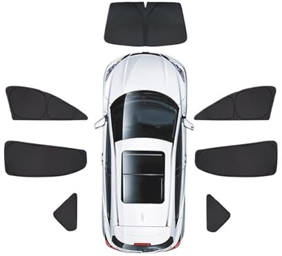 Sun Shade Shield For Tesla Model 3/S/X/Y 2024 Side Window Front Rear Windshield Privacy Trim Sunshade Blind Shading Sun Shade Car Window Shade (Size : 3 full 7pcs)