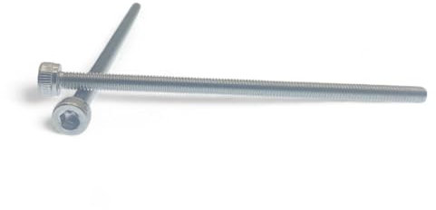 Rubigo Lot de 10 boulons M5, vis à tête hexagonale M5 x 100 mm – Vis en acier inoxydable A2 – 5 mm de diamètre – Vis M5 industrielles, intérieures et extérieures