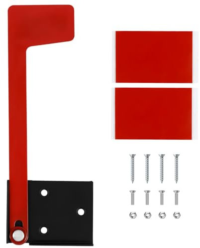 LuLobtg Mailbox Flag Replacement Kit Red Metal Outgoing Mailbox Flag Kit with Double Sided Adhesive Professional Mailbox Replacement Flag Kit Mailboxes Accessories for Mailboxes(1set)