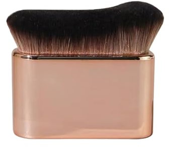 FUZVOL Pinceau bronzant, pinceau autobronzant, pinceau estompeur pour fond de teint, poudre liquide, crème, anti-cernes, pinceau cosmétique pour maquillage corporel (or rose)