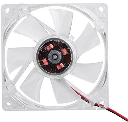 Pc Fan, 80mm Pc Case Cooling Fan Pc Lüfter CPU Fans With LED Light 12V 4Pin Mute for Computer Cases Mining Rig CPU Coolers Computer Cooling Fan (Multi Colors)