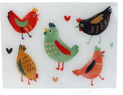 Planche à découper Motif Poules Blédine 40 x 30 cm