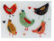 Planche à découper Motif Poules Blédine 40 x 30 cm