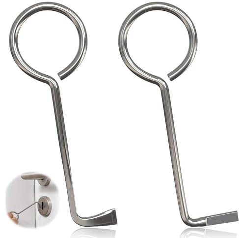 2 Stück Profi Dietrich Set, Buntbartschlüssel Universal Bunbartschlüssel Aus Edelstahl, Öffnungs Werkzeug Universalschlüssel für Zimmertüren, Bartschlüssel Dietrichset, Türöffner Schlüssel