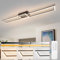 Homefire Deckenlampe Wohnzimmer LED Deckenleuchte: 36W Modern Küchenlampe Stufenloses Dimmbar 3000K - 6500K Schwarz Wohnzimmerlampe mit Fernbedienung Deckenbeleuchtung für Küche Schlafzimmer Flur