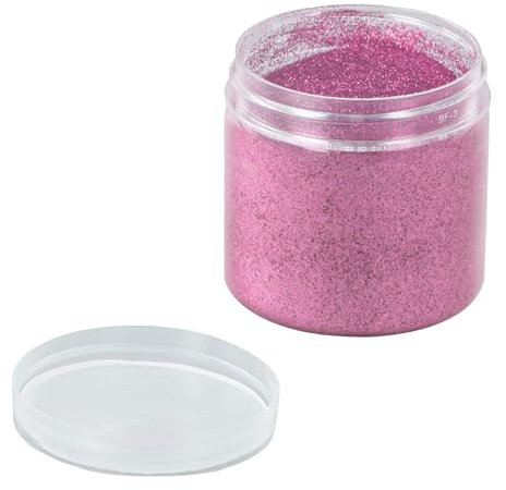 Rosa Glitter, Craft Glitter per Decorazioni, Glitter Polvere Glitterata, Polvere Glitterata Brillantini Rosa, 100g 0,2mm Artigianale Glitter Paillettes Glitter Polvere per Unghie Artigianato