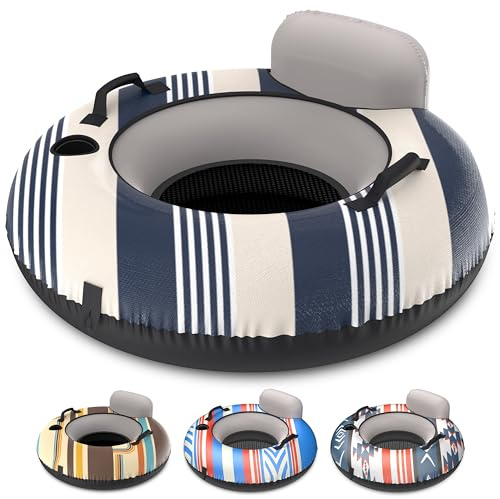 GoSports WOVN River Tube with Premium Canvas Cover - Heavy Duty Float for Rivers, Lakes, & Pools - Lido