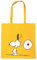 Logoshirt® Peanuts I Snoopy In Love I Baumwolltasche I gelb I Lizenziertes Originaldesign