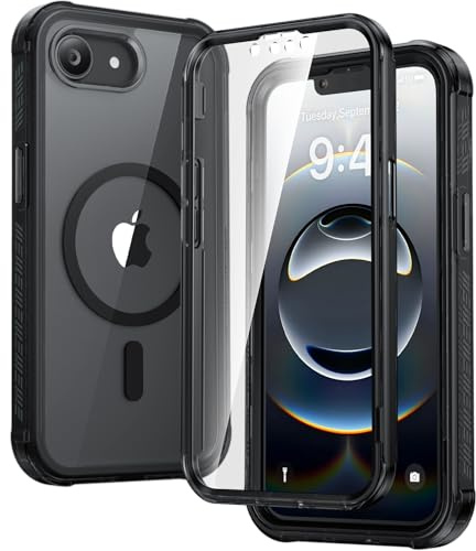 Diaclara 2026 Magnetic Designed for iPhone 17e/16e Case 6.1'', 360° Full-Coverage Phone Case [Anti-Scratch], Built-in Shockproof Protective Protector, Fit for MagSafe (Black)
