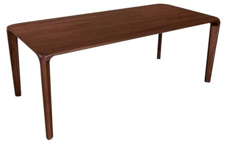 ZENGXJYCQINGJIANG Gaming Desk Modern Rectangular Solid Wood Dinner Room Table, Minimalism Style Black Walnut Writing Desk Workstation(S)