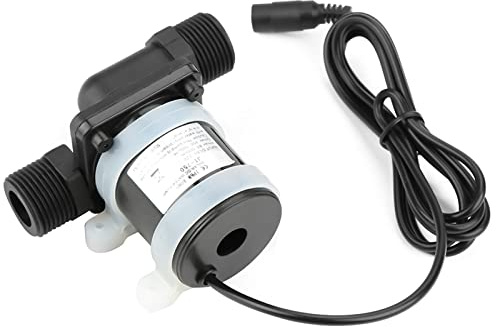 Mini DC Circulating Boost Water Pump High Power Inline Mini Hot Water Circulation Pump 100°C 12V ‑40℃ ~100℃ for Fresh Water Cooling System