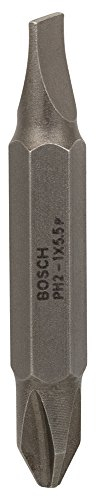 Bosch 2 607 001 738 - Lámina doble de destornillador - S 1,0x5,5; PH2; 45 mm (pack de 1)