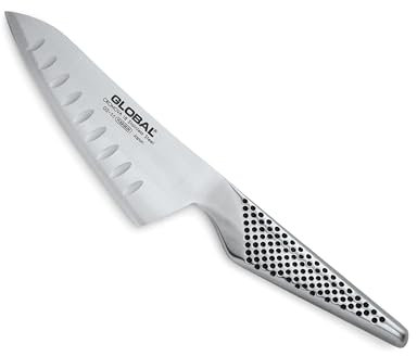 Global Oriental Santoku GS55 - Cuchillo estriado (12 cm)